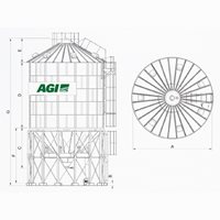 Planta do silo elevado