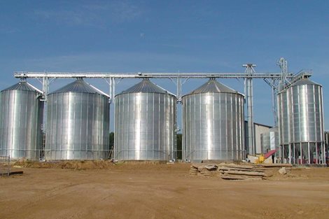 Silo comercial con fondo plano FRAME