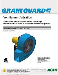 Full Centrifugal Heavy-Duty Aeration Fan (CSA) (French)