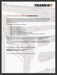 Tramco Training Service Form